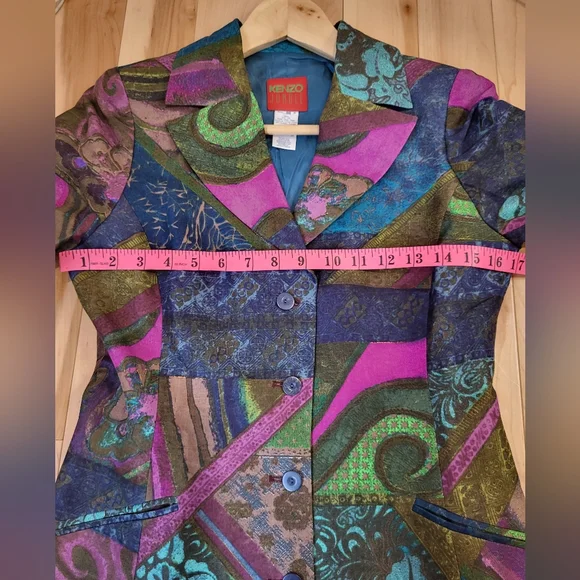 Vintage Kenzo silk blazer - Picture 5 of 11